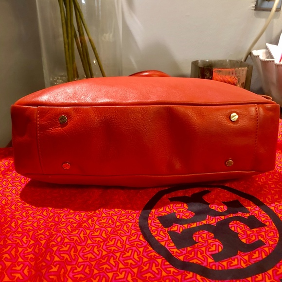 Tory Burch Emerson Satchel Spiced Orange NEW - J Tory Burch Tangerine Satchel